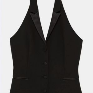 Zara Tuxedo Halter Vest